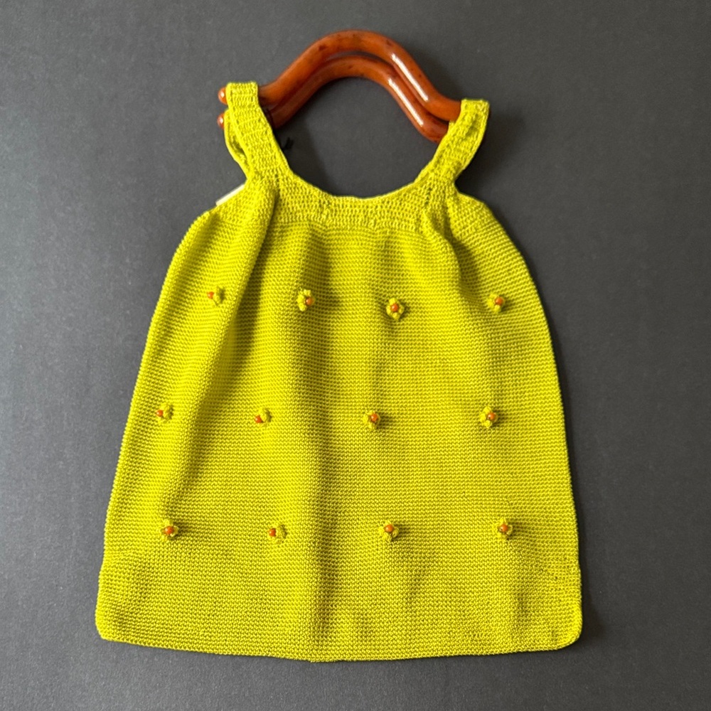 Jamin Puech Purse in Bright Lime Green NWT